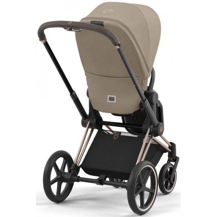 Коляска 2 в 1 Cybex Priam 4.0 Cozy Beige шасси Rosegold