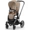 Коляска 2 в 1 Cybex Priam 4.0 Cozy Beige шасси Chrome Black