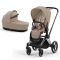 Коляска 2 в 1 Cybex Priam 4.0 Cozy Beige шасси Chrome Black