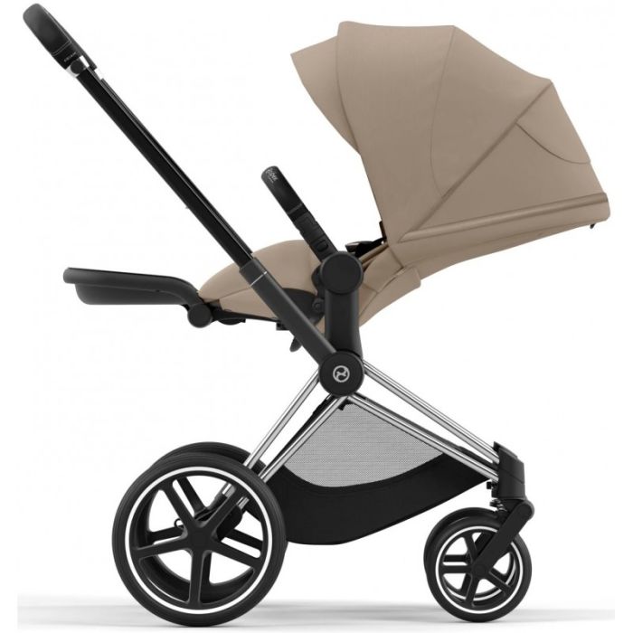 Коляска 2 в 1 Cybex Priam 4.0 Cozy Beige шасси Chrome Black
