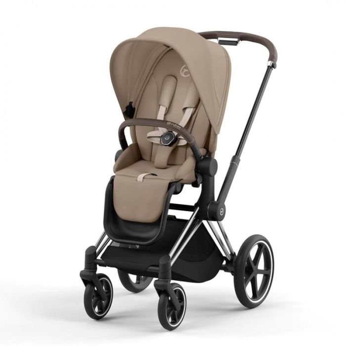 Коляска 2 в 1 Cybex Priam 4.0 Cozy Beige шасси Chrome Brown