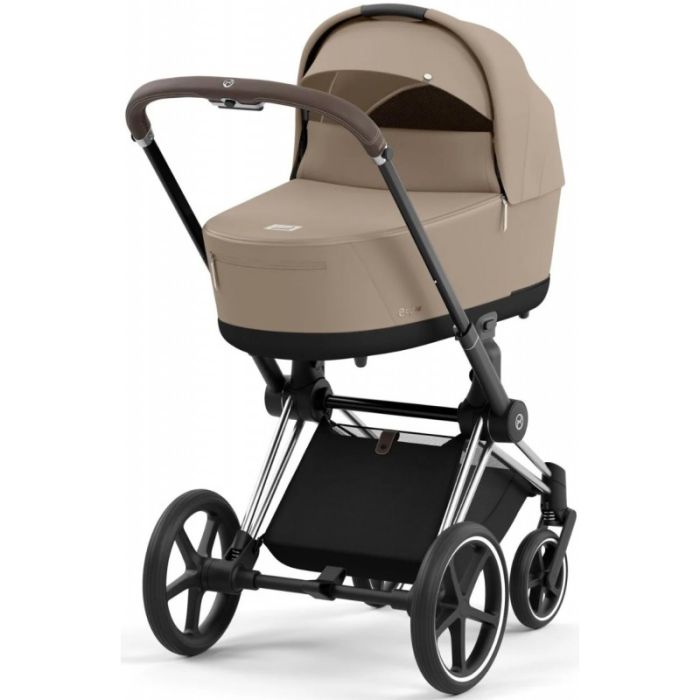 Коляска 2 в 1 Cybex Priam 4.0 Cozy Beige шасси Chrome Brown