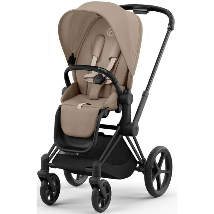 Коляска 2 в 1 Cybex Priam 4.0 Cozy Beige шасси Matt Black