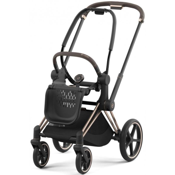 Коляска 2 в 1 Cybex Priam 4.0 Off White шасси Rosegold