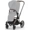 Коляска 2 в 1 Cybex Priam 4.0 Mirage Grey шасси Rosegold