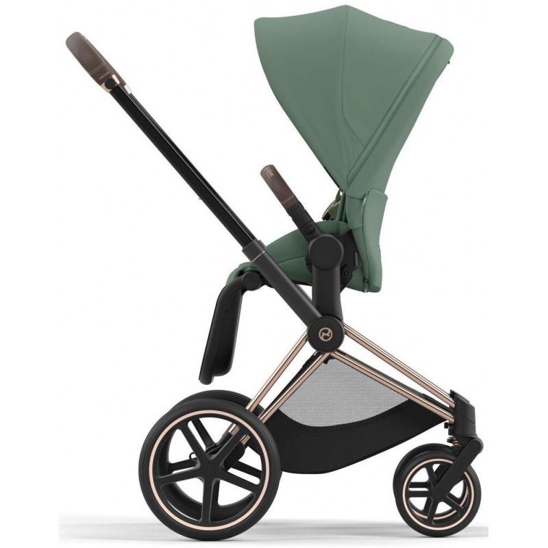 Коляска 2 в 1 Cybex Priam 4.0 Leaf Green шасі Rosegold