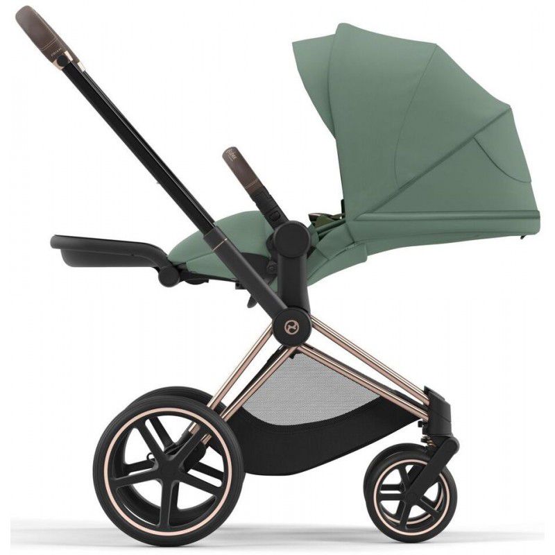 Коляска 2 в 1 Cybex Priam 4.0 Leaf Green шасі Rosegold