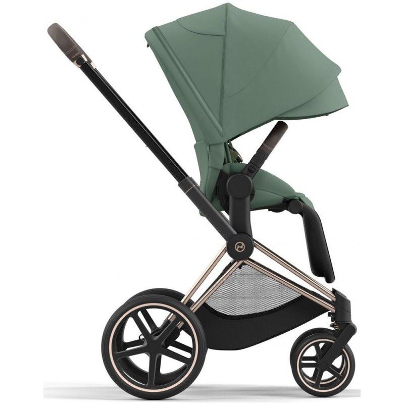 Коляска 2 в 1 Cybex Priam 4.0 Leaf Green шасі Rosegold