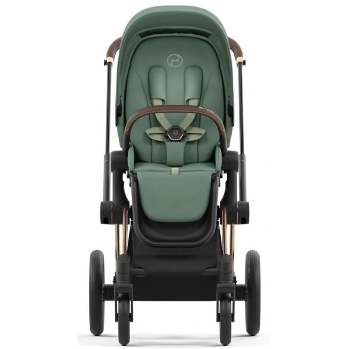 Коляска 2 в 1 Cybex Priam 4.0 Leaf Green шасси Rosegold