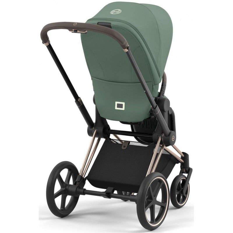 Коляска 2 в 1 Cybex Priam 4.0 Leaf Green шасі Rosegold