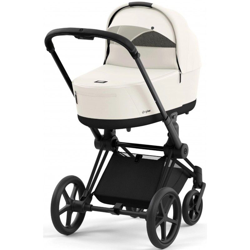 Коляска 2 в 1 Cybex Priam 4.0 Off White шасси Matt Black