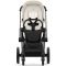 Коляска 2 в 1 Cybex Priam 4.0 Off White шасси Matt Black