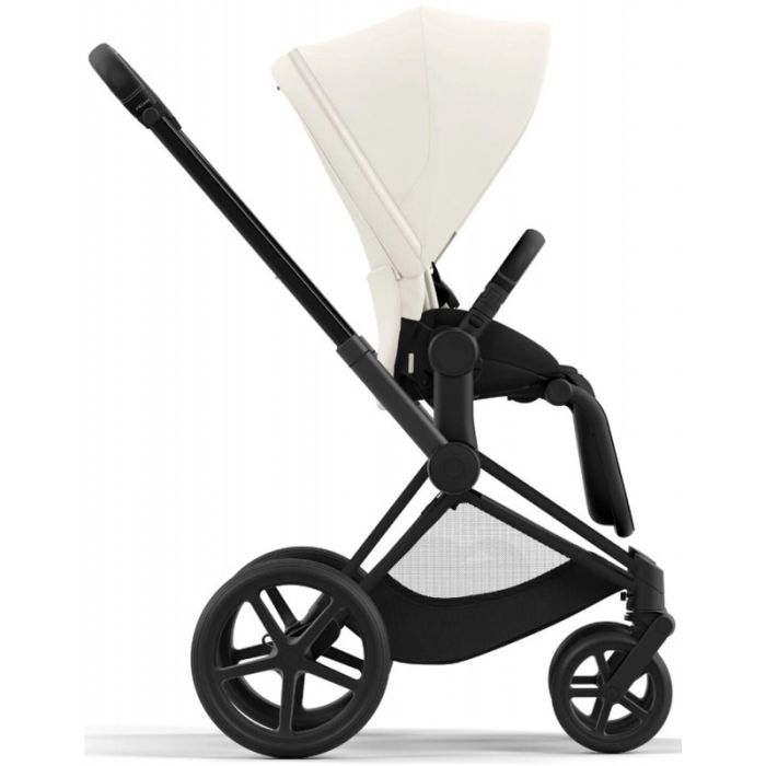 Коляска 2 в 1 Cybex Priam 4.0 Off White шасси Matt Black