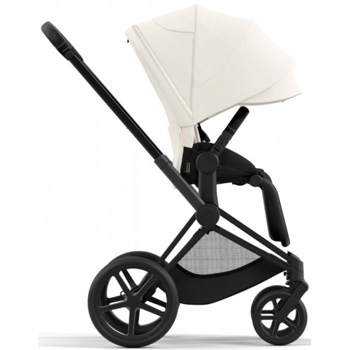 Коляска 2 в 1 Cybex Priam 4.0 Off White шасси Matt Black