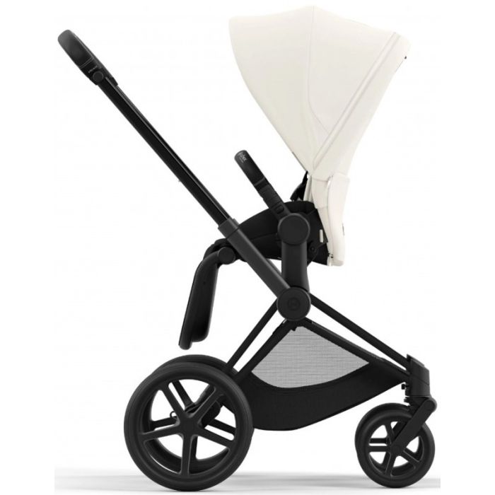Коляска 2 в 1 Cybex Priam 4.0 Off White шасси Matt Black