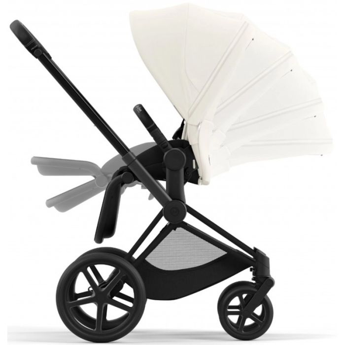 Коляска 2 в 1 Cybex Priam 4.0 Off White шасси Matt Black
