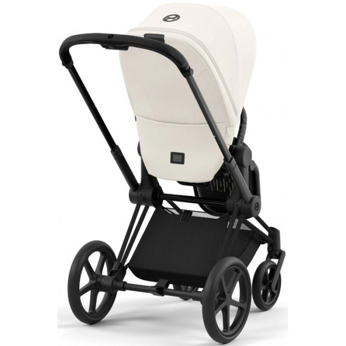 Коляска 2 в 1 Cybex Priam 4.0 Off White шасси Matt Black