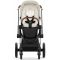 Коляска 2 в 1 Cybex Priam 4.0 Off White шасси Chrome Brown