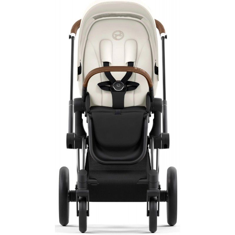 Коляска 2 в 1 Cybex Priam 4.0 Off White шасі Chrome Brown