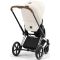 Коляска 2 в 1 Cybex Priam 4.0 Off White шасси Chrome Brown