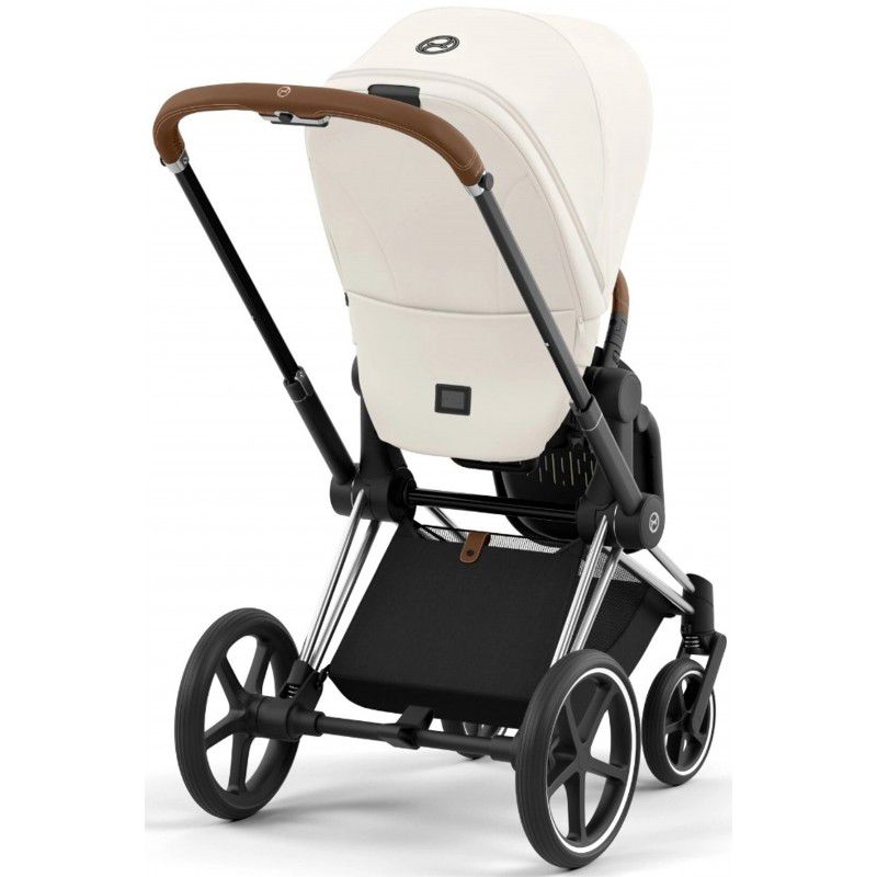 Коляска 2 в 1 Cybex Priam 4.0 Off White шасі Chrome Brown