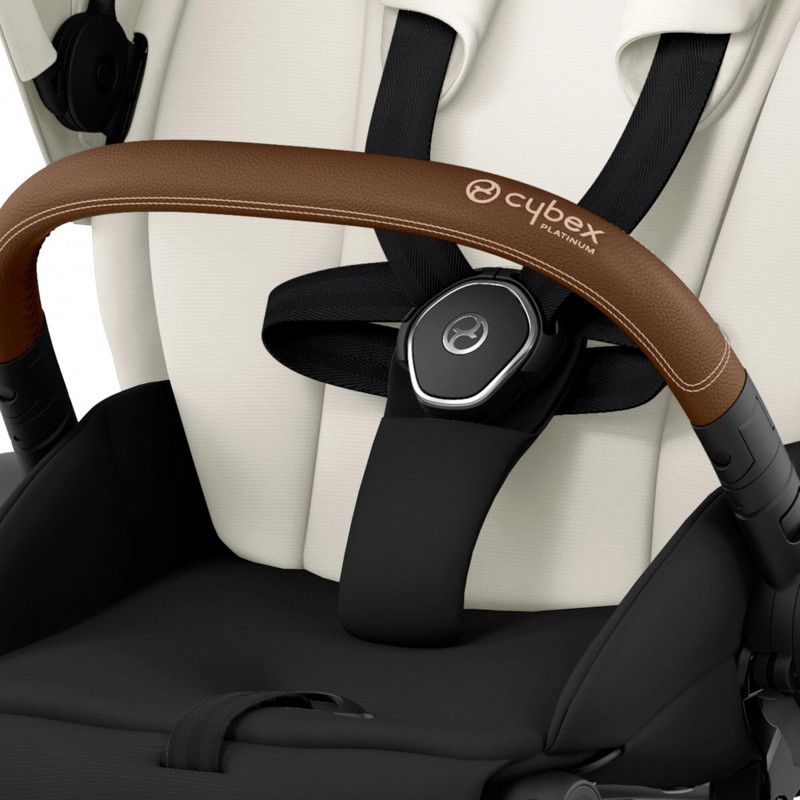 Коляска 2 в 1 Cybex Priam 4.0 Off White шасі Chrome Brown