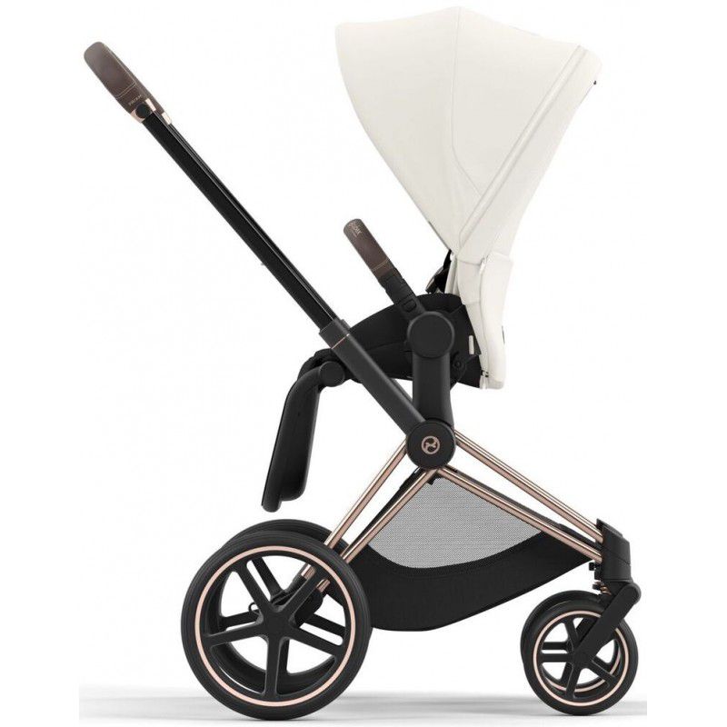 Коляска 2 в 1 Cybex Priam 4.0 Off White шасі Rosegold