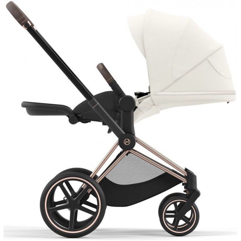 Коляска 2 в 1 Cybex Priam 4.0 Off White шасі Rosegold