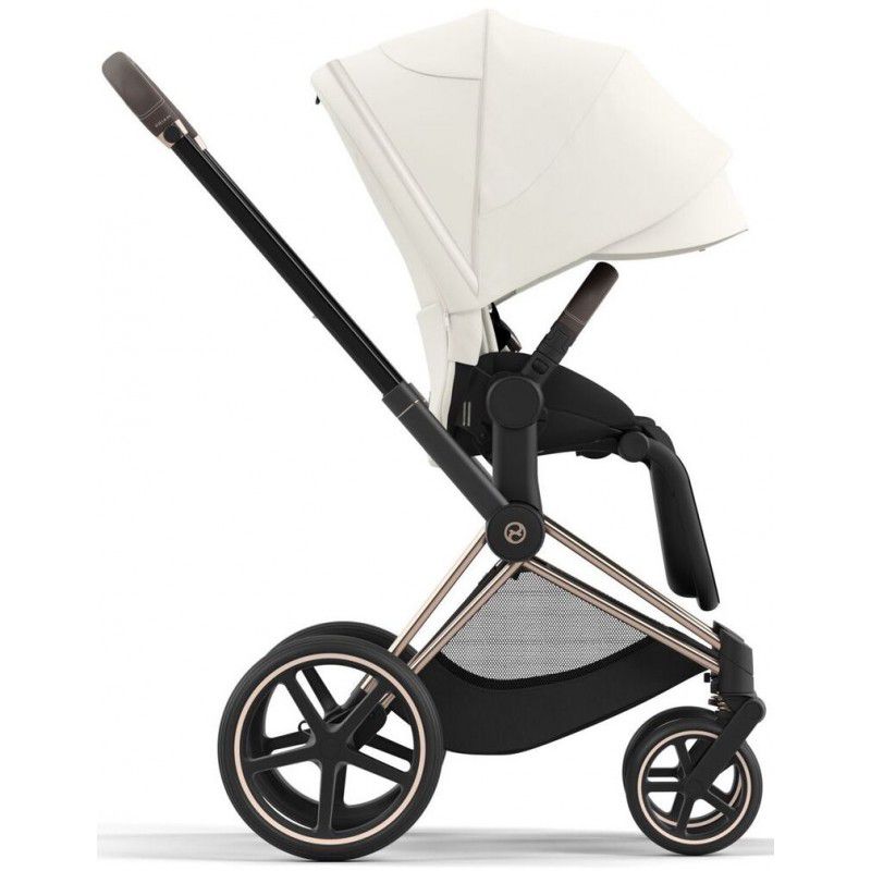 Коляска 2 в 1 Cybex Priam 4.0 Off White шасі Rosegold