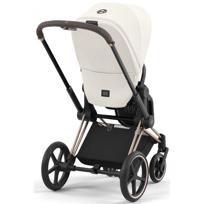 Коляска 2 в 1 Cybex Priam 4.0 Off White шасі Rosegold