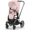 Коляска 2 в 1 Cybex Priam 4.0 Peach Pink шасси Rosegold