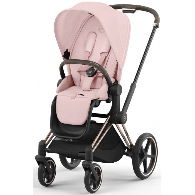 Коляска 2 в 1 Cybex Priam 4.0 Peach Pink шасі Rosegold