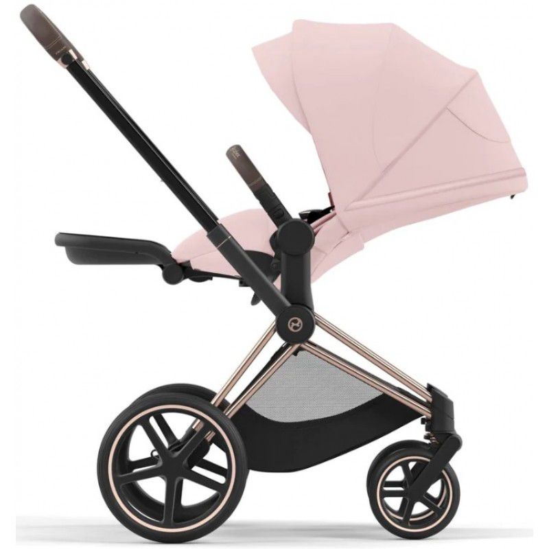 Коляска 2 в 1 Cybex Priam 4.0 Peach Pink шасі Rosegold