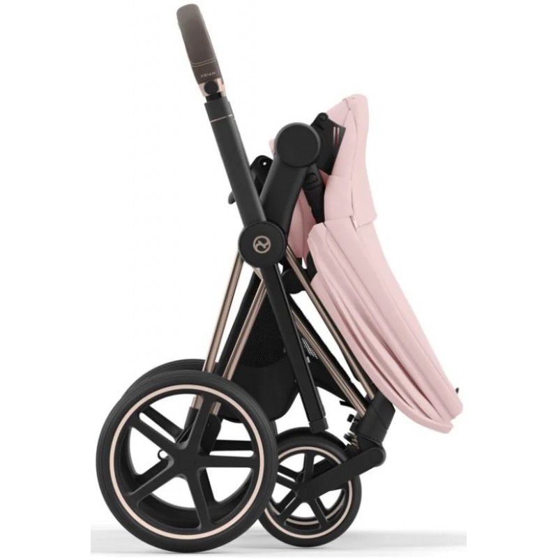 Коляска 2 в 1 Cybex Priam 4.0 Peach Pink шасі Rosegold