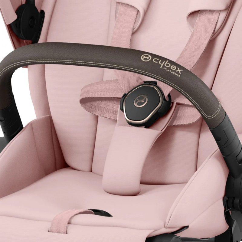 Коляска 2 в 1 Cybex Priam 4.0 Peach Pink шасі Rosegold