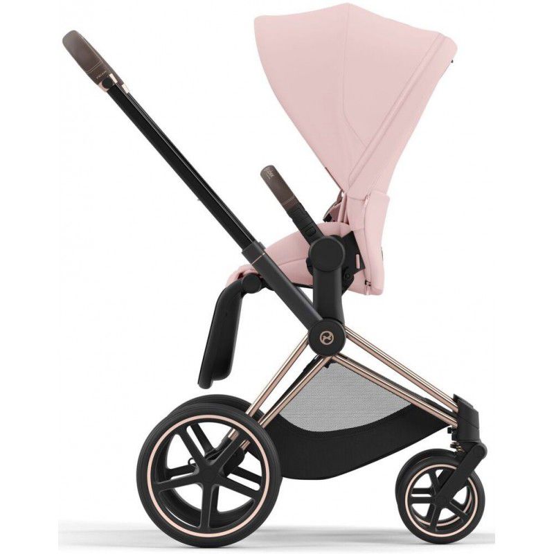 Коляска 2 в 1 Cybex Priam 4.0 Peach Pink шасі Rosegold