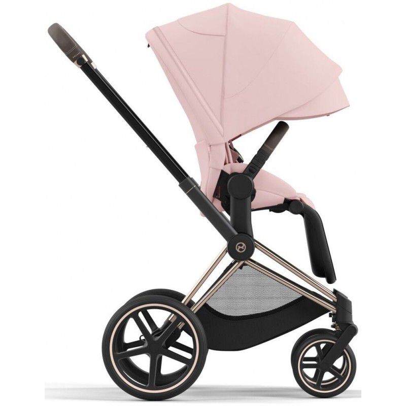 Коляска 2 в 1 Cybex Priam 4.0 Peach Pink шасі Rosegold