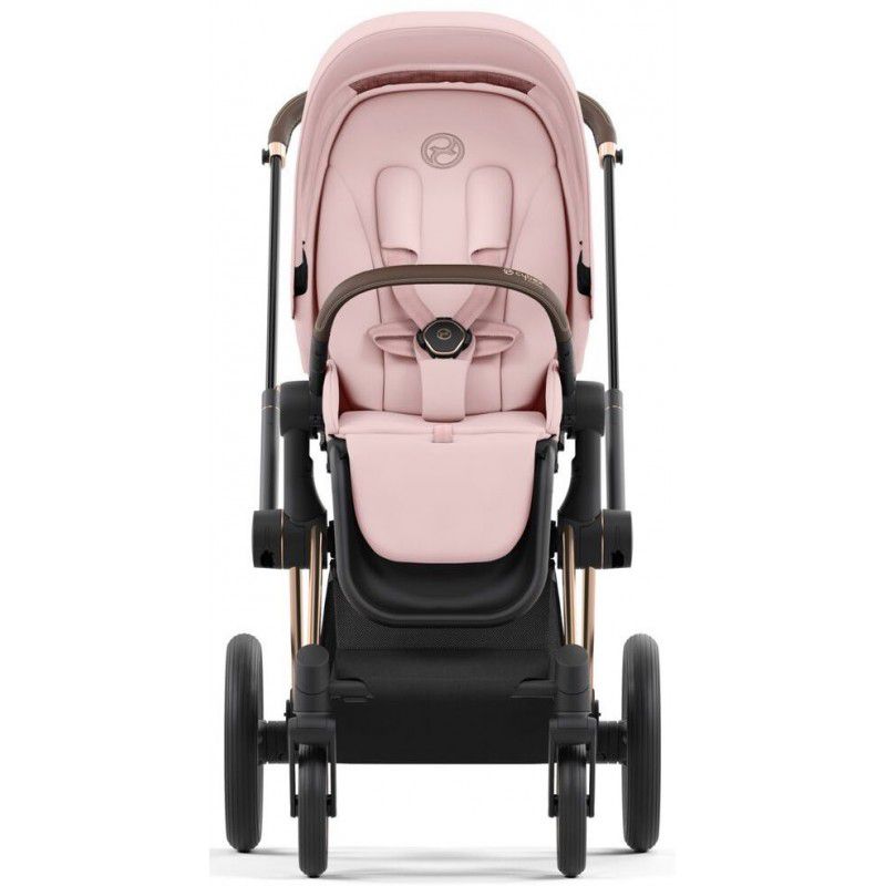 Коляска 2 в 1 Cybex Priam 4.0 Peach Pink шасі Rosegold