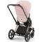Коляска 2 в 1 Cybex Priam 4.0 Peach Pink шасси Rosegold
