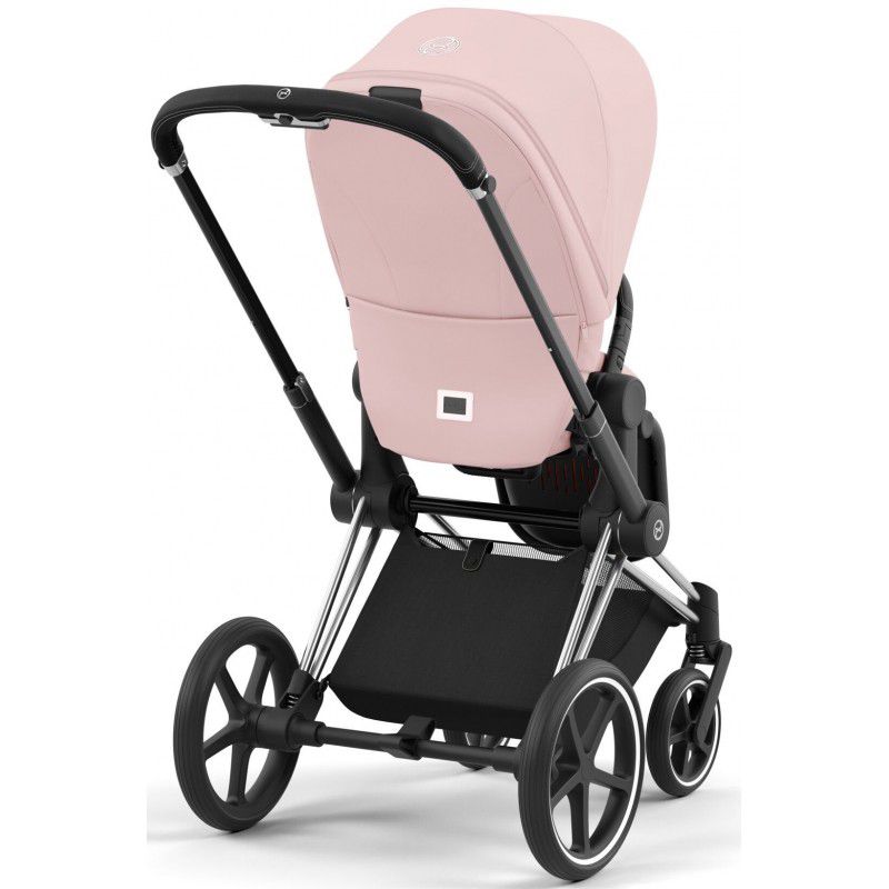 Коляска 2 в 1 Cybex Priam 4.0 Peach Pink шасі Chrome Black