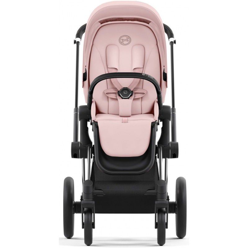 Коляска 2 в 1 Cybex Priam 4.0 Peach Pink шасі Chrome Black