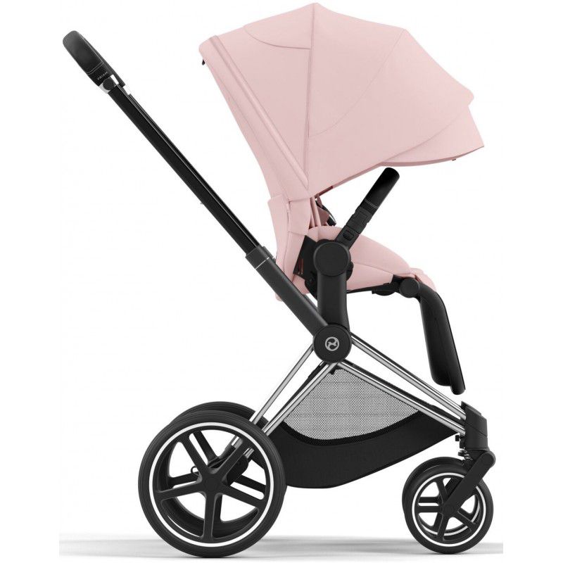 Коляска 2 в 1 Cybex Priam 4.0 Peach Pink шасі Chrome Black
