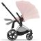 Коляска 2 в 1 Cybex Priam 4.0 Peach Pink шасси Chrome Black