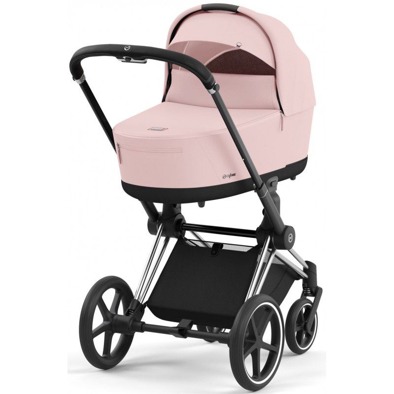 Коляска 2 в 1 Cybex Priam 4.0 Peach Pink шасі Chrome Black
