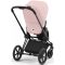 Коляска 2 в 1 Cybex Priam 4.0 Peach Pink шасси Matt Black