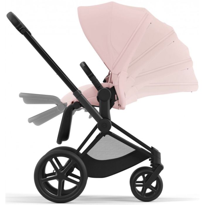 Коляска 2 в 1 Cybex Priam 4.0 Peach Pink шасси Matt Black