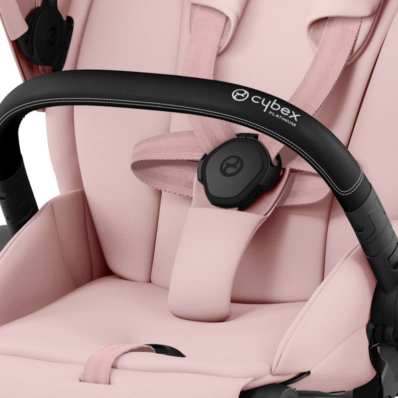 Коляска 2 в 1 Cybex Priam 4.0 Peach Pink шасси Matt Black