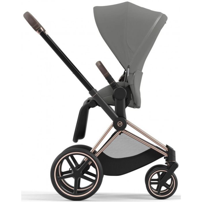 Коляска 2 в 1 Cybex Priam 4.0 Mirage Grey шасси Rosegold