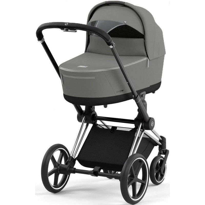 Коляска 2 в 1 Cybex Priam 4.0 Mirage Grey шасі Chrome Black