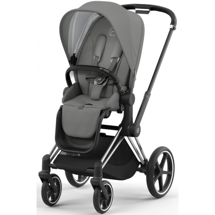 Коляска 2 в 1 Cybex Priam 4.0 Mirage Grey шасси Chrome Black